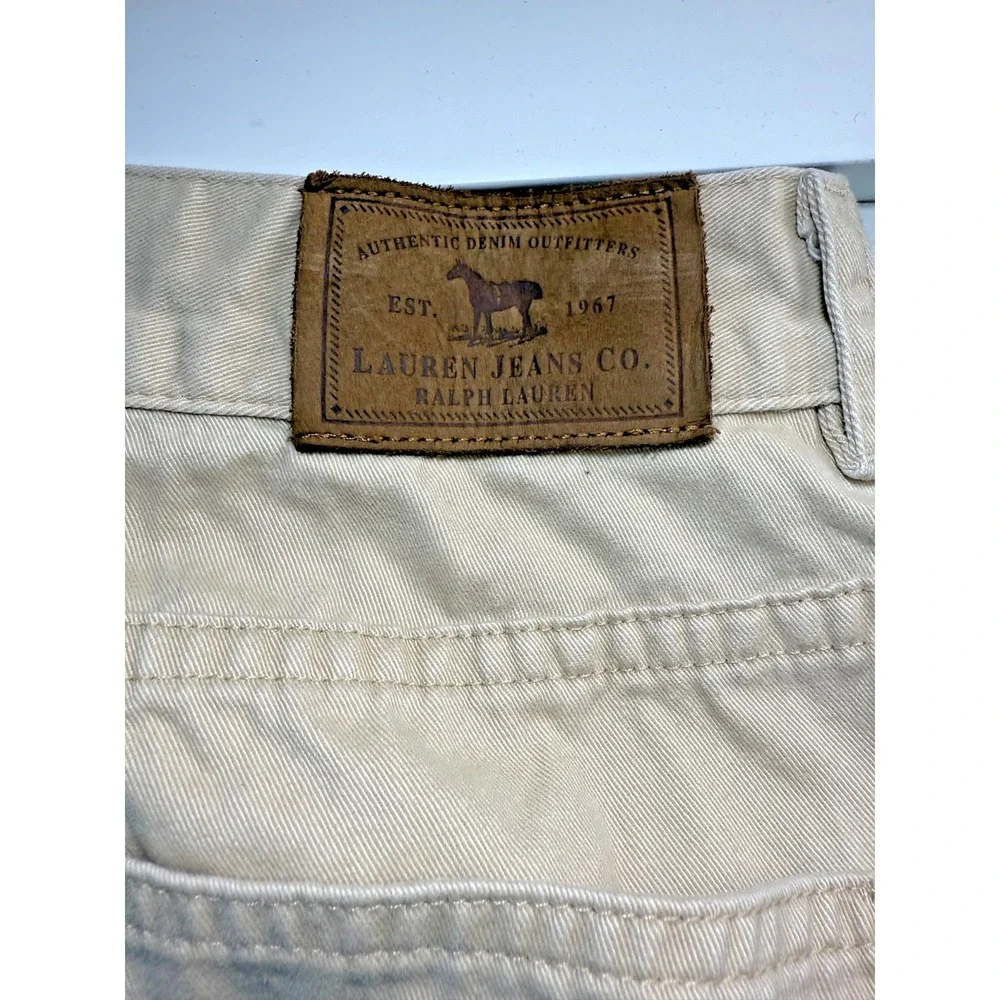 Lauren Jeans Co Ralph Lauren Khaki Pants Mens 31x29 Tan Cotton Straight Leg
